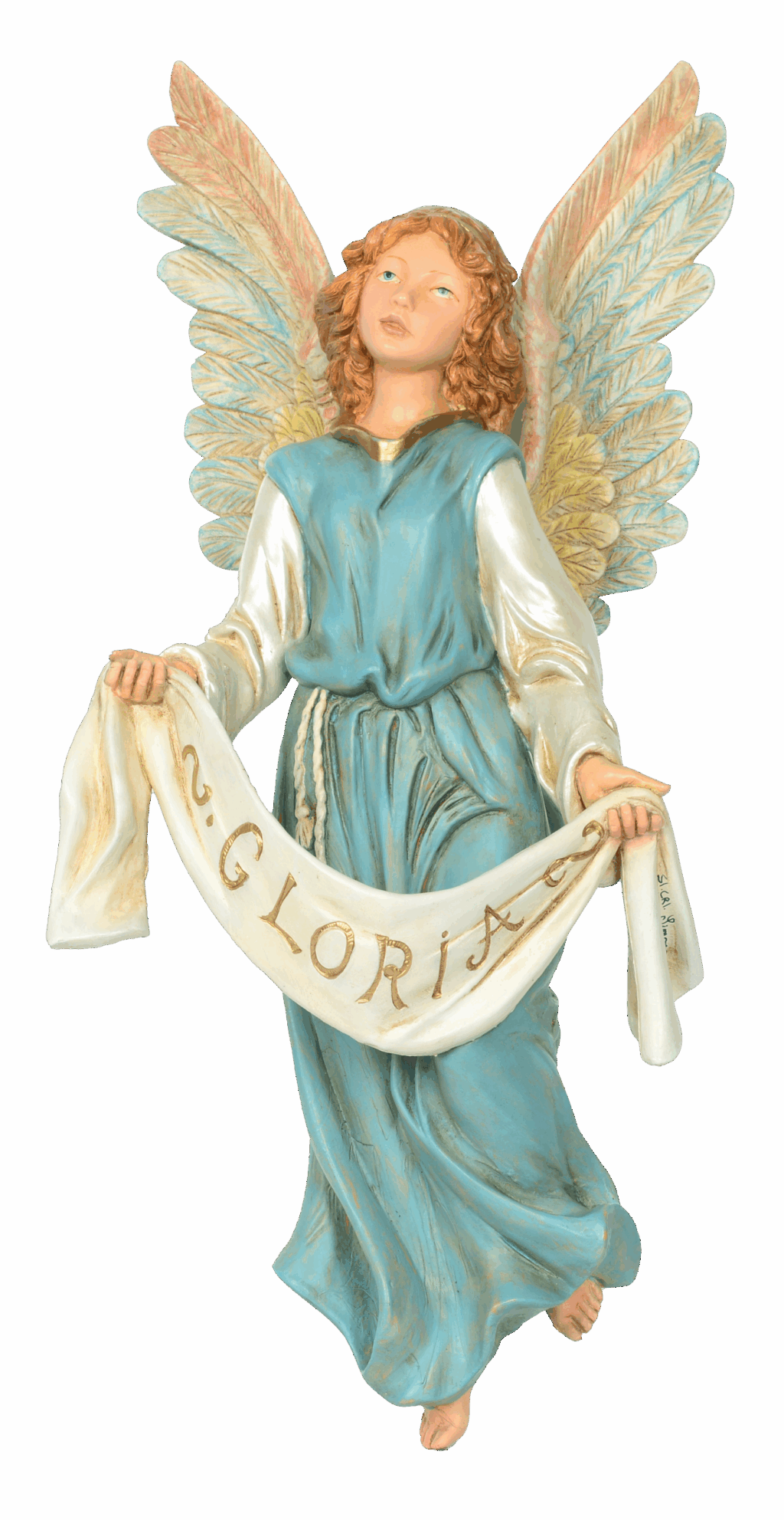 Angelo volante per Presepe da 45 cm.