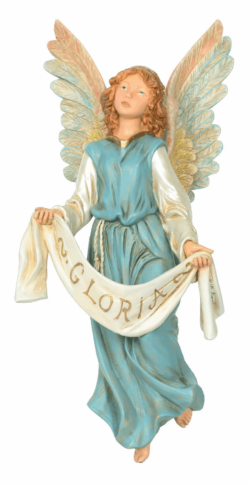 Angelo volante per Presepe da 45 cm.