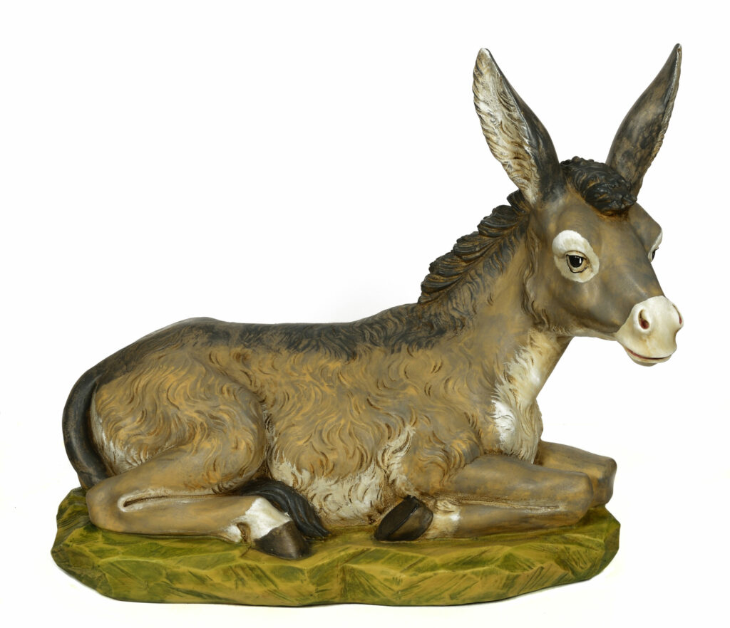 Asino per Presepe da 95 cm.