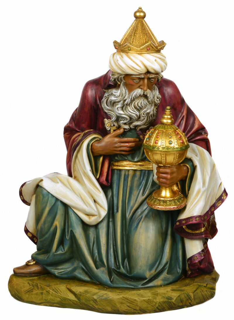Re Magio mulatto per Presepe da 95 cm.