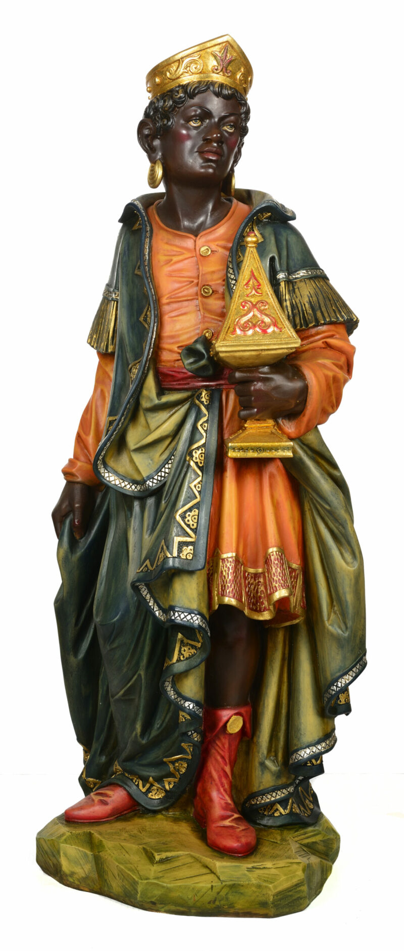 Re Magio moro per Presepe da 95 cm.