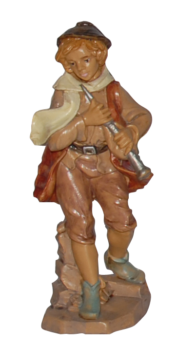 Statuina pifferaio per Presepe da 10 cm.