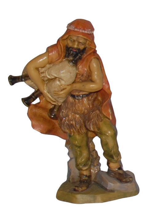 Statuina zampognaro per Presepe da 10 cm.