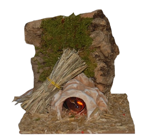 Fuoco elettrico adatto per Presepe da 10 cm.