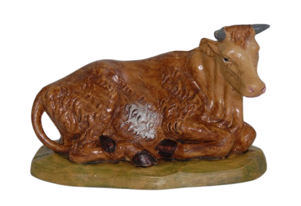 Bue per Presepe da 13 cm.