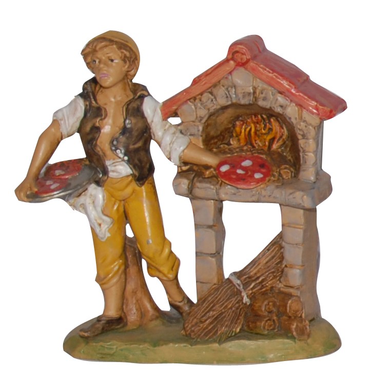 Statuina pizzaiolo per Presepe da 10 cm.