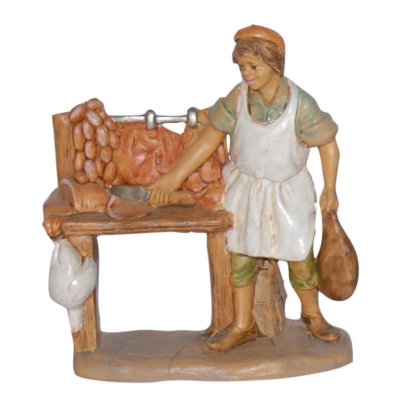 Statuina macellaio per Presepe da 10 cm.