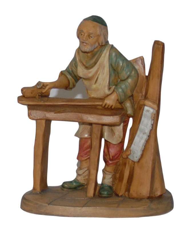 Statuina falegname per Presepe da 13 cm.