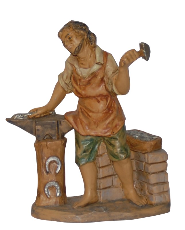 Statuina fabbro per Presepe da 13 cm.