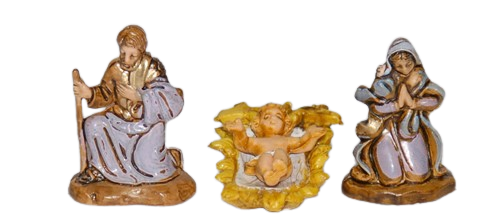 Set Natività da 3 pezzi  adatto a Presepe 3,5 cm.