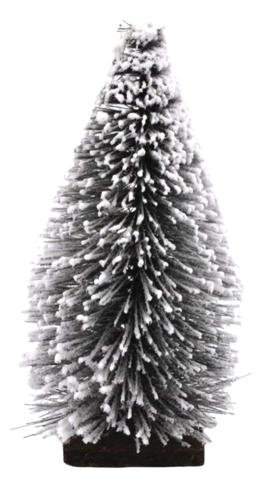 Albero di pino innevato per Presepe