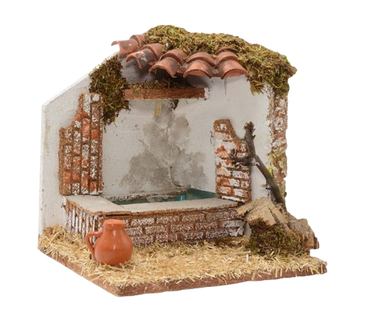 Fontana  elettrica adatto per Presepe da 10 cm.