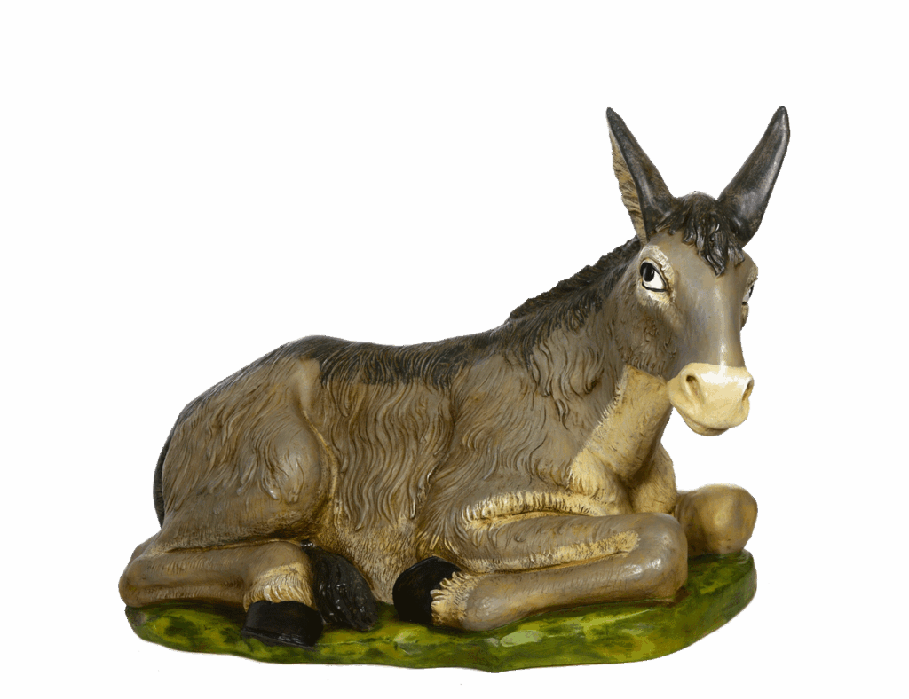 Asino per Presepe da 110 cm.