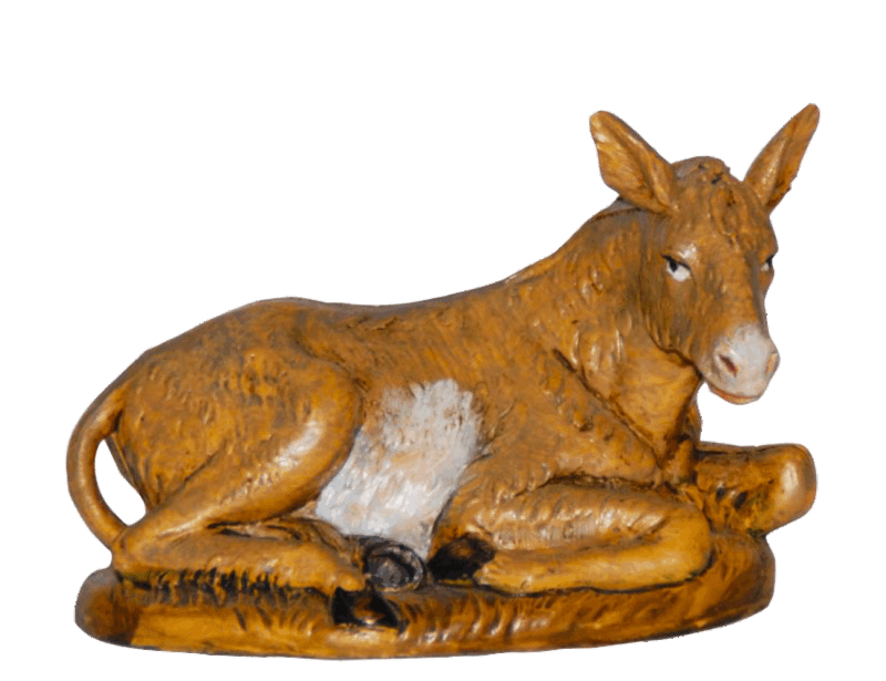 Asino per Presepe da 16 cm.