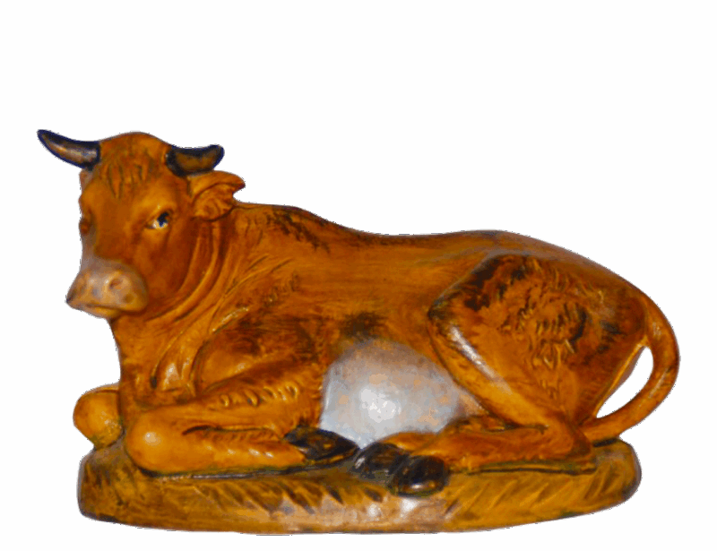 Bue per Presepe da 16 cm.