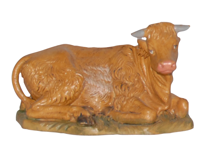 Bue per Presepe da 10 cm.