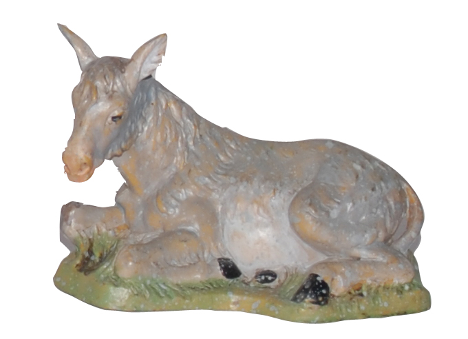 Asino per Presepe da 10 cm.
