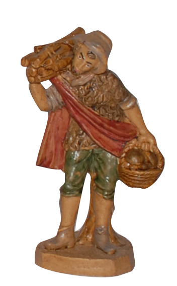 Statuina con legna per Presepe 10 cm.