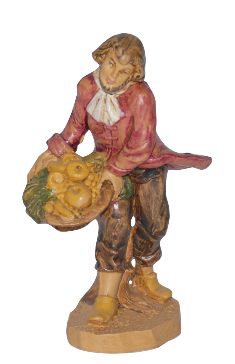 Statuina con verdura per Presepe da 10 cm.
