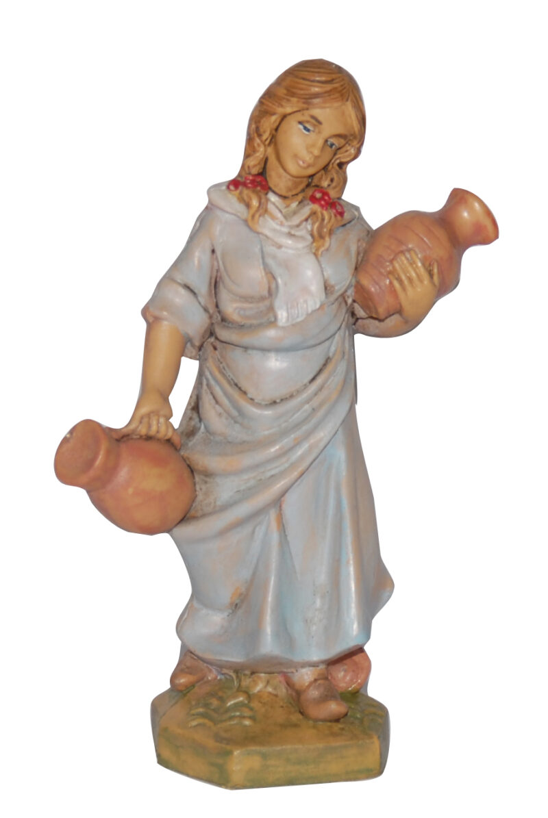 Statuina con brocche per Presepe da 10 cm.