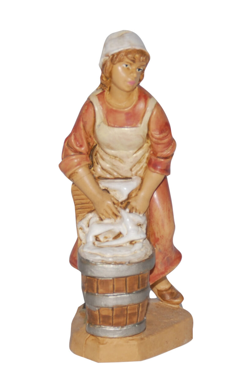 Statuina con panni per Presepe da 10 cm.
