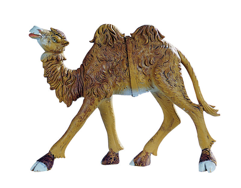 Cammello in piedi adatto a Presepe da 20 cm.