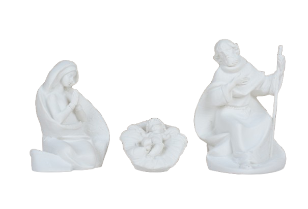 Set Natività 3 figure in resina 14 cm