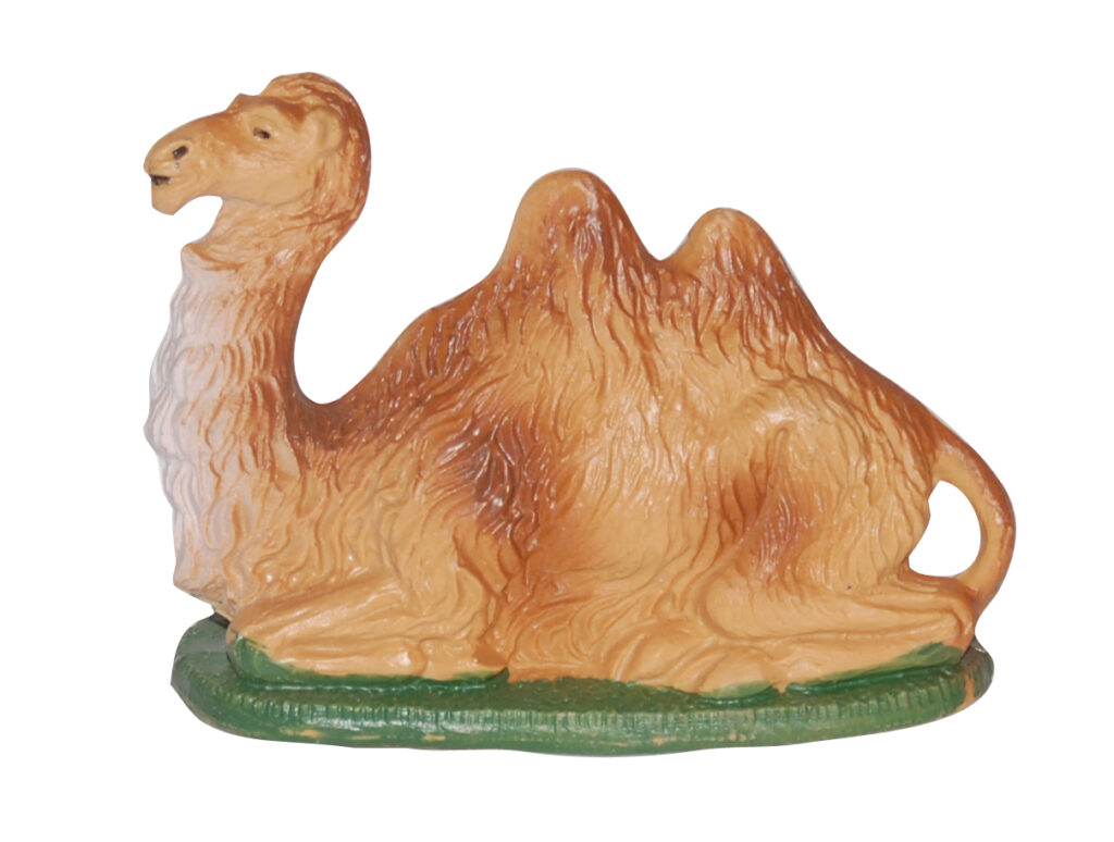 Cammello seduto adatto a Presepe da 6 cm.