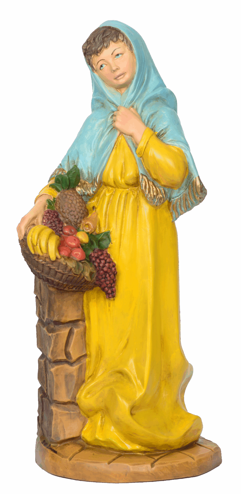 Statuina con frutta da 45 cm.