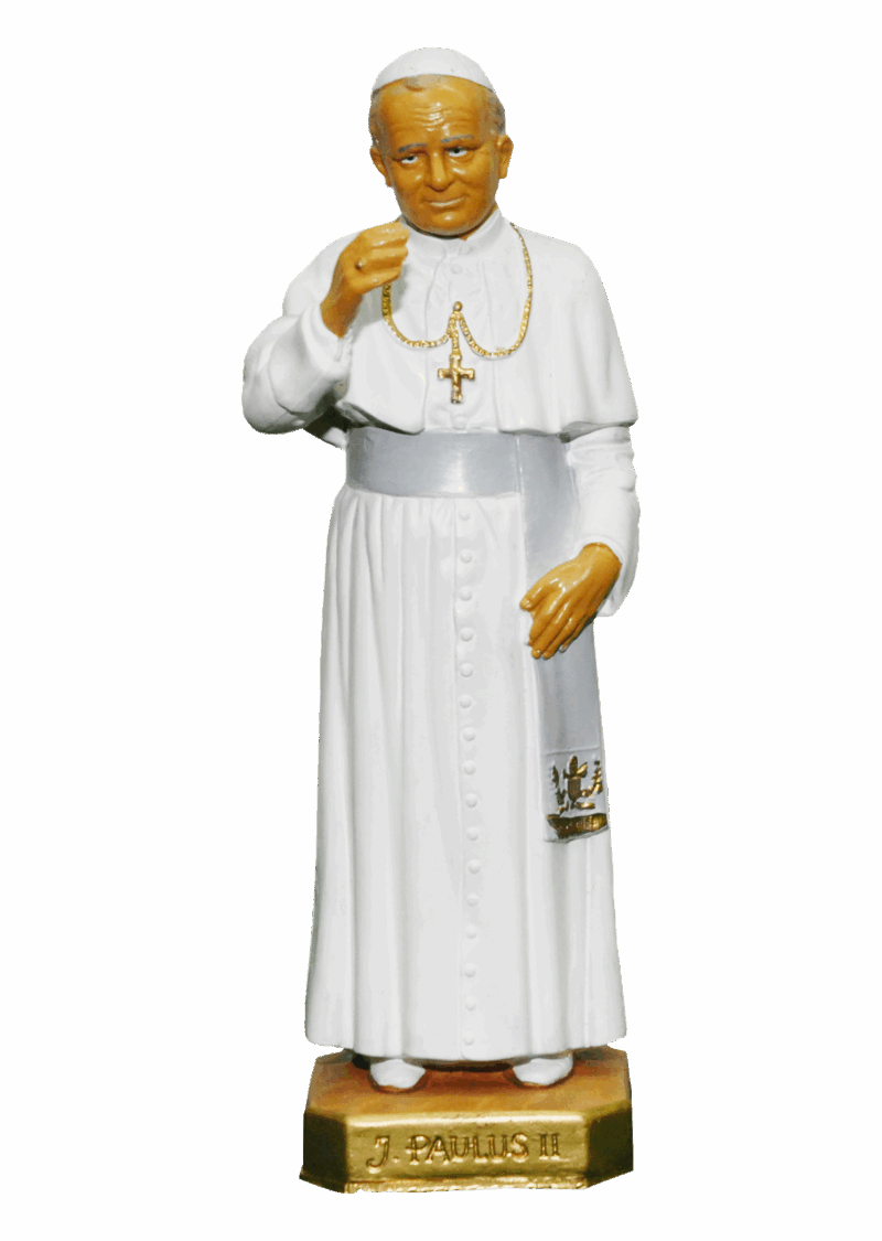 Statua Papa Giovanni Paolo II 22 cm.