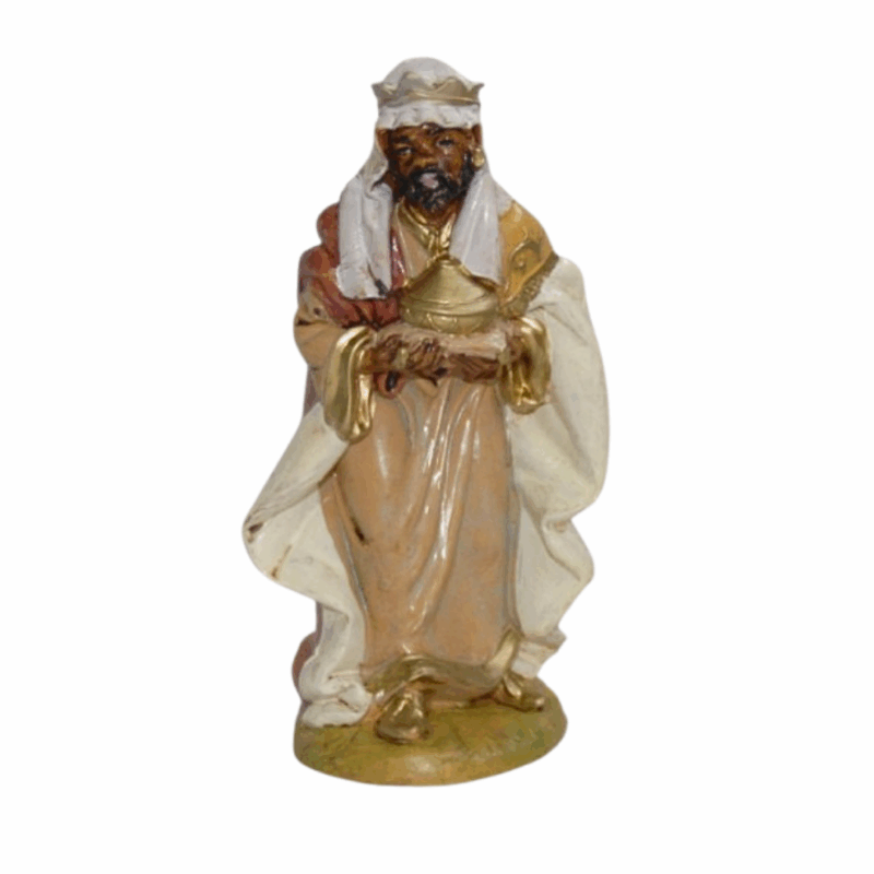 Re Magio moro per Presepe da 13 cm.