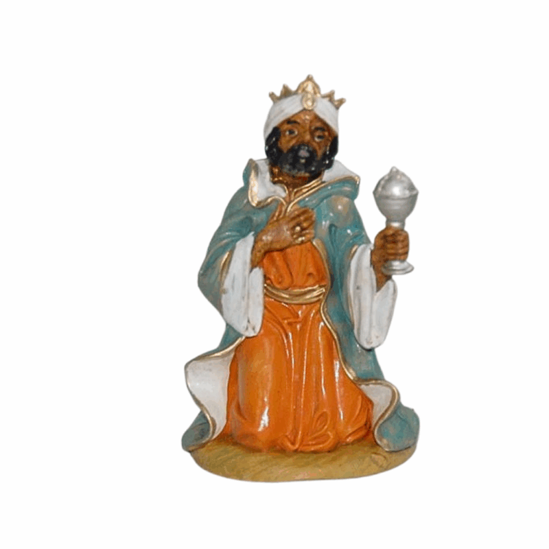 Re Magio mulatto per Presepe da 13 cm.