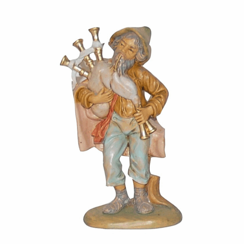 Statuina zampognaro per Presepe da 13 cm.