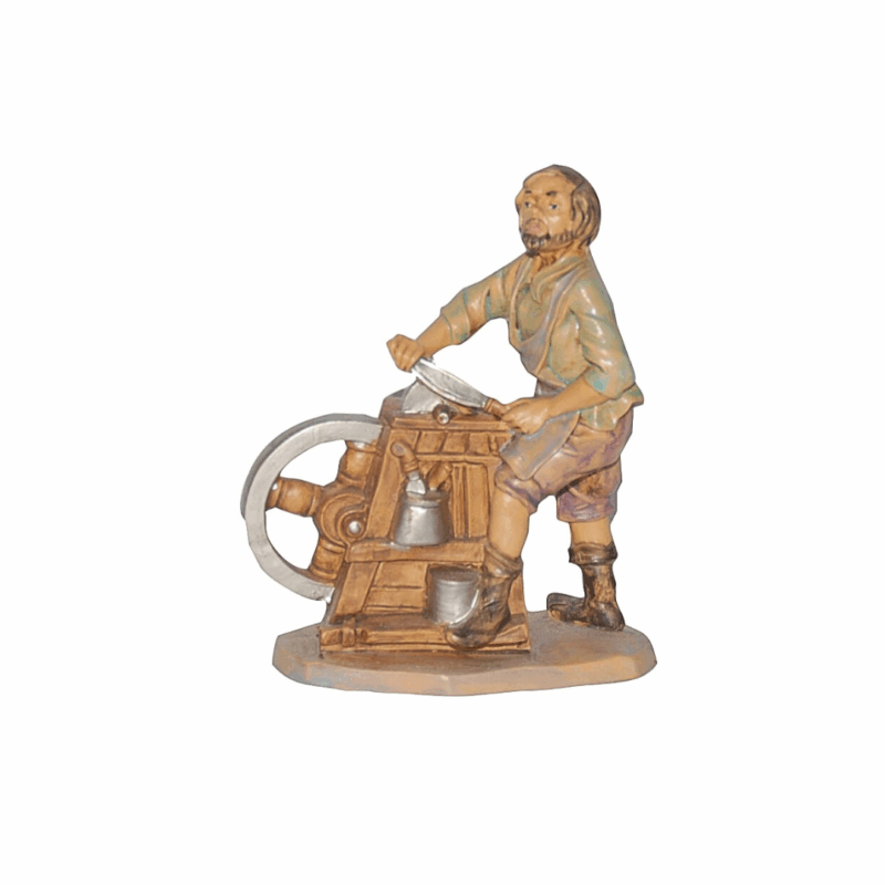 Statuina arrotino per Presepe da 10 cm.