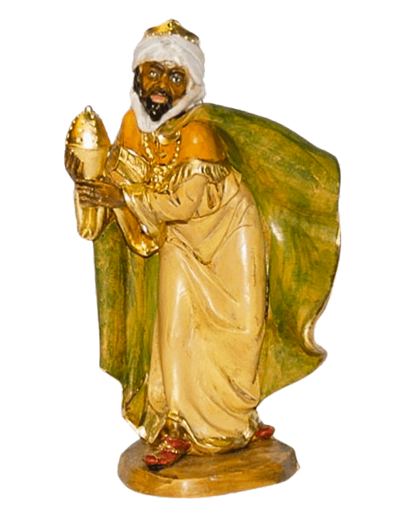 Re Magio moro per Presepe da 16 cm.