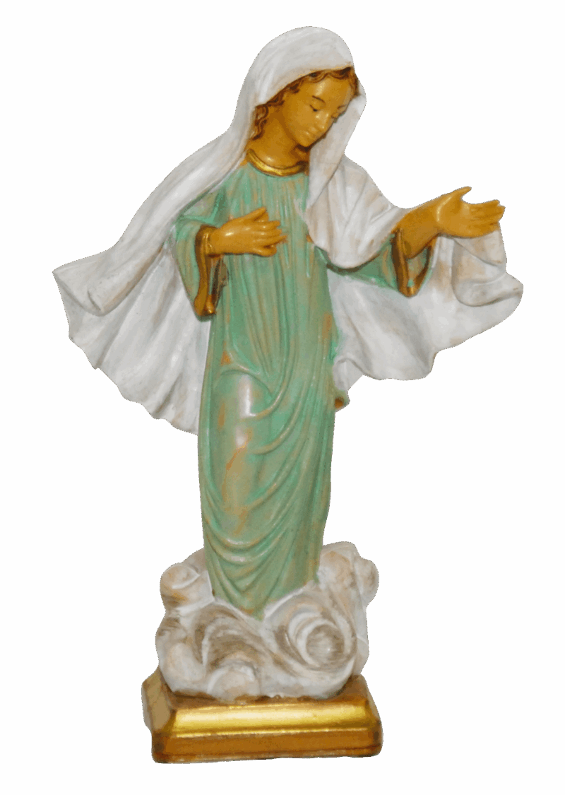 Statua Madonna di Medjugorje 15 cm.