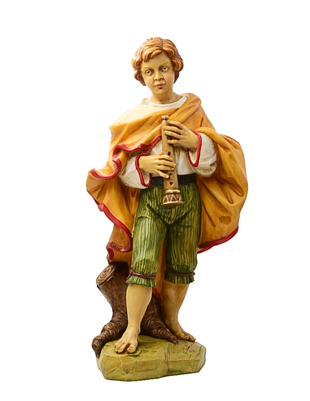 Statua con piffero per Presepe da 65 cm.