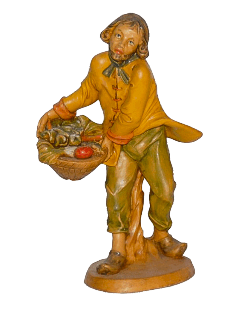 Statuina con verdura per Presepe da 16 cm.