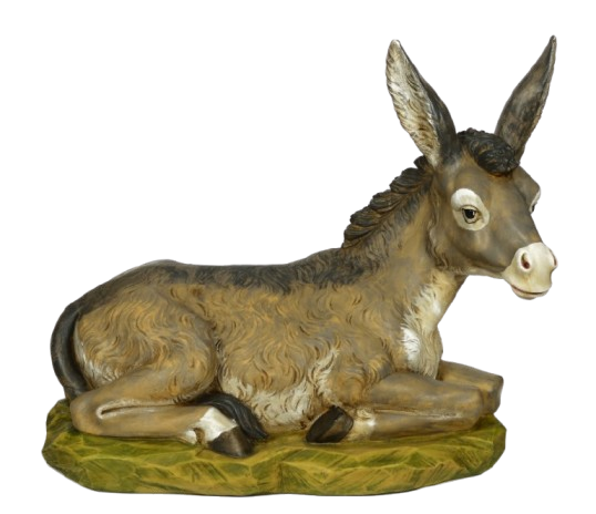 Asino per Presepe da 110 cm.
