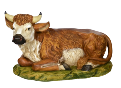 Bue per Presepe da 110 cm in Resina