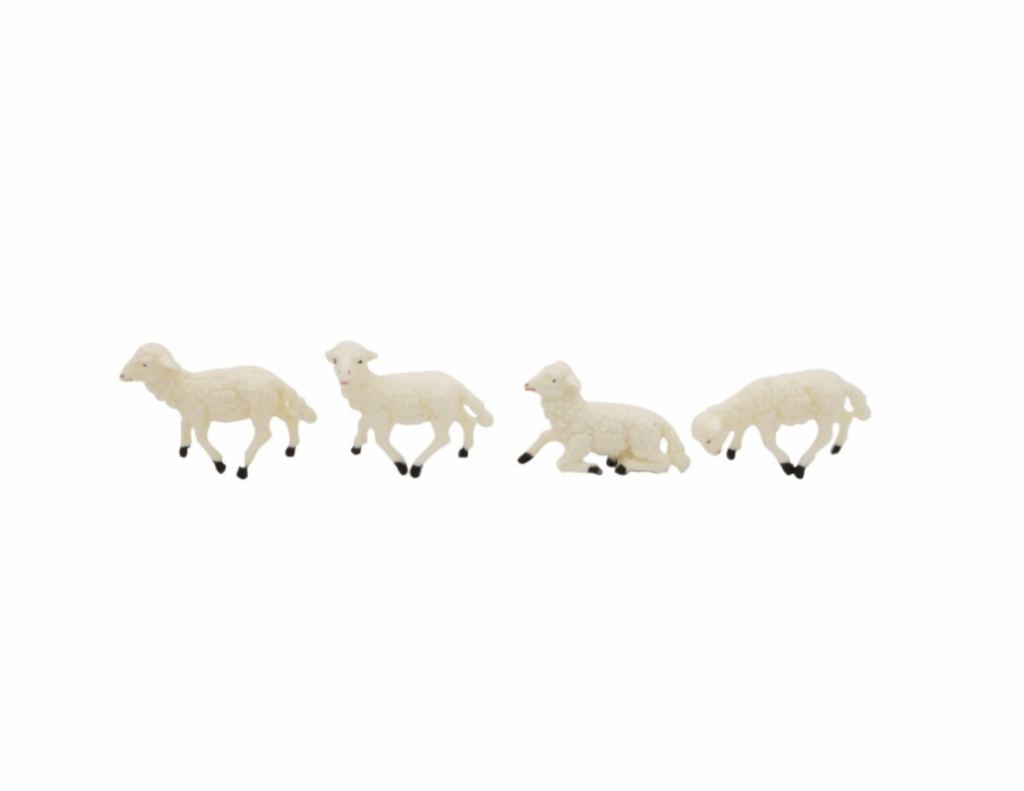Set 6 Pecore adatte a Presepe da 10 cm.