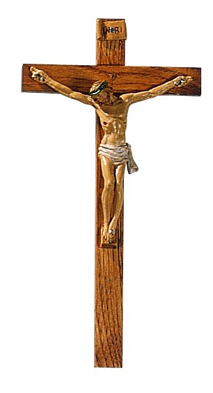 Crocifisso in legno cm 43 x 25