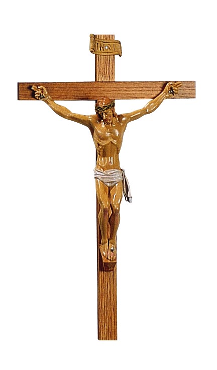 Crocifisso in legno cm 38 x 21