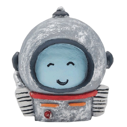 Austronauta dipinto a mano in stile moderno