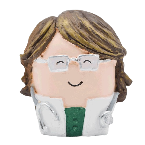 Medico dipinto a mano in stile moderno