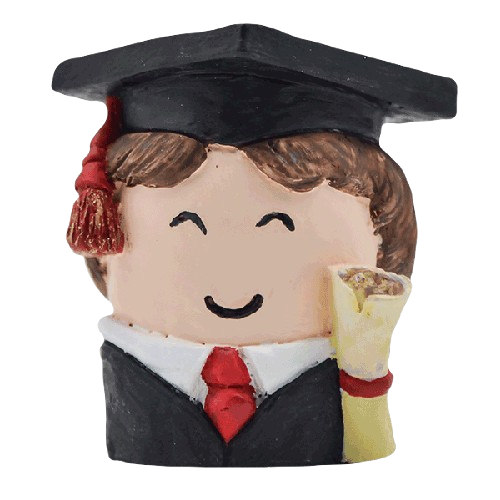 Laureato dipinto a mano in stile moderno