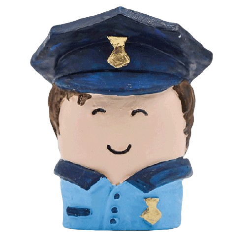 Poliziotto dipinto a mano in stile moderno