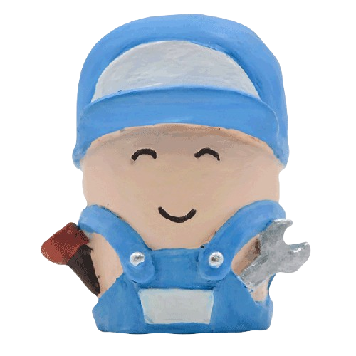 Idraulico dipinto a mano in stile moderno