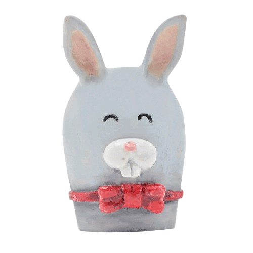 Coniglio dipinto a mano in stile moderno