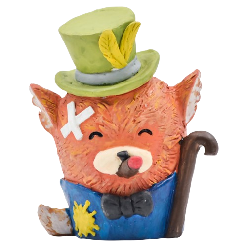 Volpe dipinta a mano in stile moderno